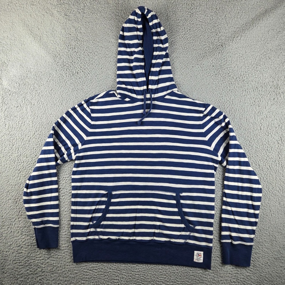 Polo Ralph Lauren Striped Hoodie Adult Large Blue Streetwear Thermal